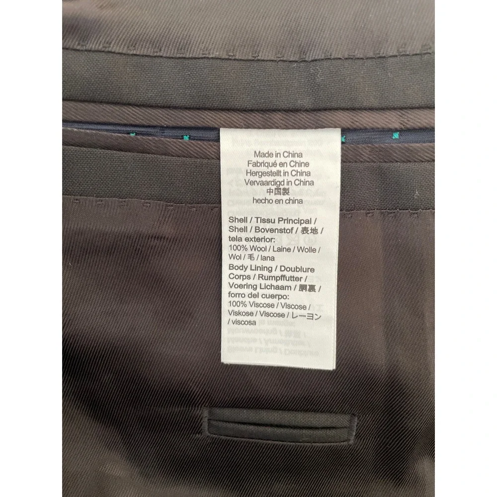 J. Crew Men's Ludlow Slim-fit suit jacket in Italian wool in Black 39R NWT $550